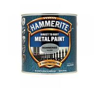 Hammerite HFSG25L Direct to Rust Hammered Finish Metal Paint Silver 2.5 Litre