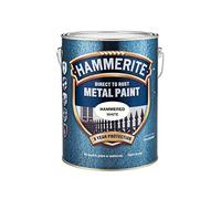 Hammerite HFW25L Direct to Rust Hammered Finish Metal Paint White 2.5 Litre