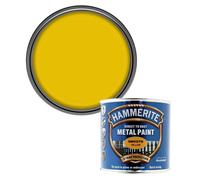 Hammerite 5084847 Smooth Yellow Metal Paint - 250ml