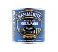 Smoothrite Black Direct TO Rust Gloss Paint 250ml Tin Black 250ml
