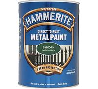 Smooth Direct To Rust Metal Paint - 2.5 Litres - Dark Green - Dark Green - Hammerite