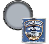 Hammerite 5084894 Direct to Rust Metal Paint - Smooth Silver Finish 250ML