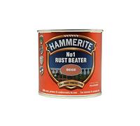 Hammerite No 1 Rust Beater, Rust Remover for Metal. Rust Converter Metal Paint, with Metal Filler Primer and Undercoat, Beige Metal Paint for Interior and Exterior - 250ml