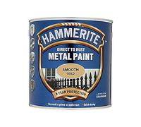 Hammerite 5092830 Direct to Rust Metal Paint - Smooth Gold Finish 750ML