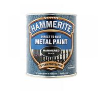 Hammerite Metal Paint - Hammered Black 750ml