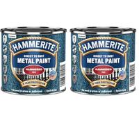 Hammerite 5092961 Metal Paint: Hammered Red 250ml (Pack of 2)