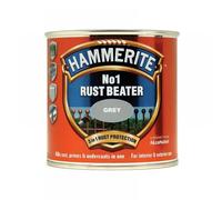 Hammerite No 1 Rust Beater, Rust Remover for Metal. Rust Converter Metal Paint, with Metal Filler Primer and Undercoat, Grey Metal Paint for Interior and Exterior - 250ml