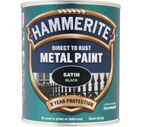 Hammerite 750ml Direct to Rust Satin Finish-Black