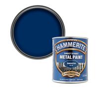 ICI Hammerite 5092826 Direct to Rust Metal Paint - Smooth Blue Finish 750ML