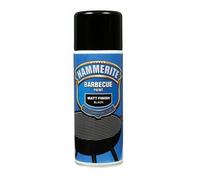 Hammerite Barbecue BBQ Paint 400ml Aerosol in Matt Black Colour Metal Spray