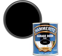 Hammerite Black Gloss Garage Door Brush on Paint Weather Resistant 750ml Tin