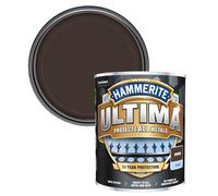 Hammerite Direct To Metal Paint Ultima Smooth Brown 750Ml