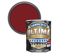 Hammerite Direct To Metal Paint Ultima Smooth Ruby Red 750Ml