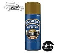 Hammerite Direct To Rust Aerosol Quick Drying Metal Spray Paint GOLD 400ml