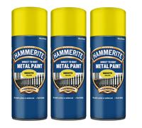Hammerite Direct To Rust ALL COLOURS Aerosol Quick Drying Spray Paint 400ml X 3