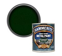 Hammerite Direct to Rust Hammered Metal Paint, Multi-Surface Interior & Exterior Paint, Primer Undercoat & Topcoat in One, Protective Finish for Railings, 750ml (Dark Green, 1 Set Of Tin)