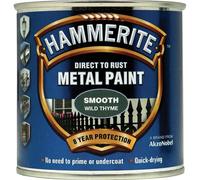 Hammerite 5158229 Direct To Rust Smooth Finish Metal Paint Wild Thyme 250Ml