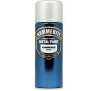 Hammerite Direct to Rust Metal Paint Aerosol Hammered Finish 400ML Silver