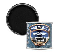 Hammerite Direct to Rust Metal Paint - Hammered Black Finish 250ML 5084792