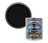 Hammerite Direct to Rust Metal Paint - Hammered Black Finish 750ML
