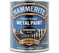 Hammerite Metal Paint - Hammered Black 750ml
