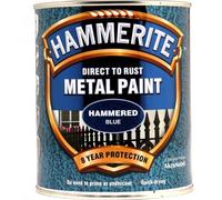 Hammerite Direct To Rust Metal Paint - Hammered Blue - 750ml - 5092938