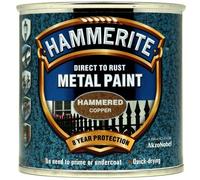 Hammerite Direct To Rust Metal Paint - Hammered Copper - 250ml - 5084822