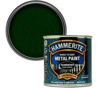 Hammerite Direct to Rust Metal Paint - Hammered Dark Green Finish 250ML