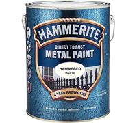 Hammerite Direct to Rust Metal Paint Hammered White - 2.5L