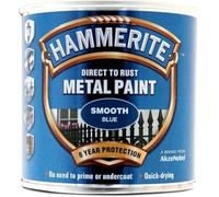 Hammerite Direct to Rust Metal Paint | Quick Drying | No Primer or Undercoat Needed | Up to 8 Years Rust Protection | Smooth Blue | 250ml