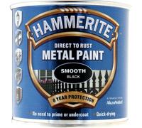 Hammerite Direct To Rust Metal Paint - Smooth Black - 250ml - 5084863