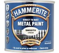 Hammerite Direct To Rust Metal Paint - Smooth Cream - 250ml - 5122058