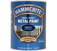 Hammerite Direct To Rust Metal Paint - Smooth Dark Blue - 2.5 Litre