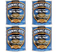 Hammerite 5084847 Direct To Rust Smooth Finish Metal Paint Gold 250Ml