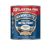 Hammerite Direct to Rust Metal Paint Smooth Silver