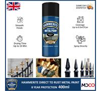 Hammerite Direct To Rust Metal Spray Paint Quick Dry Aerosol All Colours 400ml