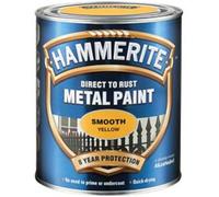 Hammerite 5084847 Direct To Rust Smooth Finish Metal Paint Gold 250Ml