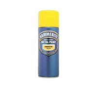 Hammerite SMOOTH YELLOW Direct to Rust Metal Spray Paint Aerosol 400ml