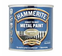 Hammerite Direct To Rust Smooth Gold Quick Drying Metal Paint 250ml