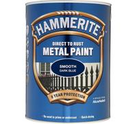 Hammerite Direct To Rust Smooth Metal Paint 2.5 Litre Dark Blue Quick Drying
