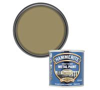 Hammerite 5084847 Direct To Rust Smooth Finish Metal Paint Gold 250Ml