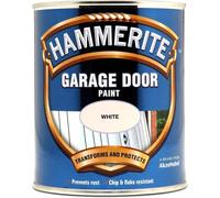 Hammerite White Garage Door Paint - 750ml (5092848): Tough, high-gloss finish for metal & wood; reduces runs on vertical surfaces.