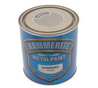 Hammerite HAM6720303 1L Metal Paint - Hammered Silver