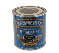 Hammerite HAM6722003 1L Metal Paint - Smooth Black