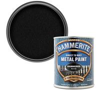 Hammerite Metal Paint - Hammered Black 750ml