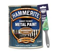 Hammerite Hammered Copper 750Ml With 1" Paint Brush