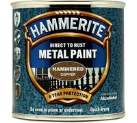 Hammerite Direct To Rust Metal Paint 250ml COPPER HAMMERED Finish 8 Yr Protect
