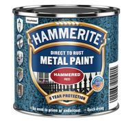 Hammerite Hammered Direct To Rust Metal Paint 250Ml Red