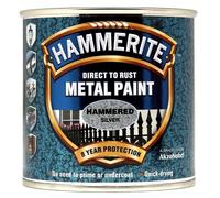 Hammerite HFSG25L Direct to Rust Hammered Finish Metal Paint Silver 2.5 Litre