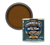 Hammerite Hammered Effect Metal Paint, Multi-Surface Direct to Rust Paint, Interior & Exterior, Quick Dry, Durable Protective Finish for Railings, Doors & Furniture, 250ml (Copper, 1 Set Of Tin)